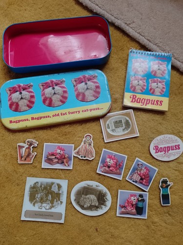 Vintage bagpuss tin - bagpuss, pencil