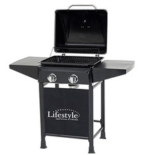 Lifestyle Cuba 2 Burner barbeque Metal propane Calor Gas BBQ outdoor cooker