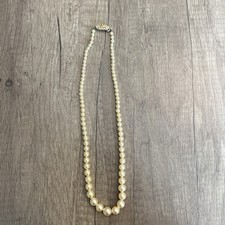 Lotus Simulated Pearl Necklace