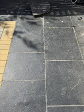 Black Limestone Natural Paving patio slabs 22mm Calibrated Mixed Sizes