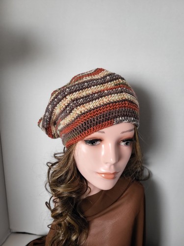 Handmade crochet beret hat - crochet,
