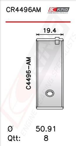 King cr4496am0 connecting - king, cr4496am0.75