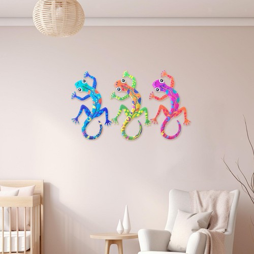 Gecko wall decor metal - gecko,