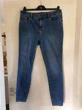 Ladies TU Blue Skinny Jeans Size 14 Regular Excellent Condition