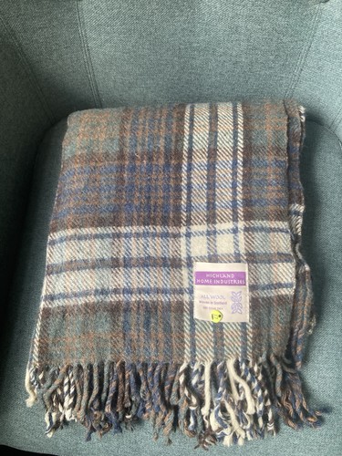 Tartan scottish wool blanket - scottish,