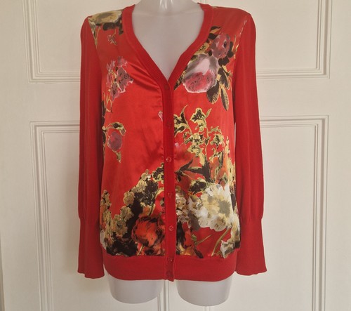 Red basler cardigan with - red,