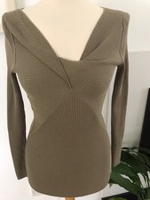 Ladies Arket Ribbed Jumper/top Size S