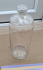 Cylindrical glass food storage