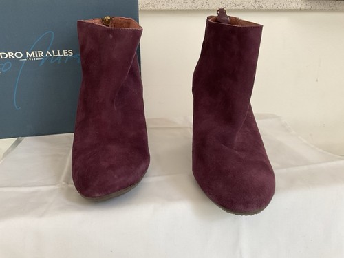 Pedro miralles burgundy suede - burgundy,
