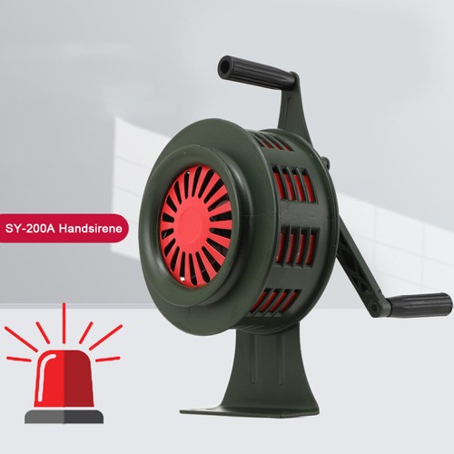 110db hand crank siren alarm - crank,