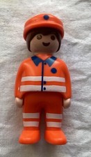 Playmobil 123 Recycling Bin Lorry figure blue orange
