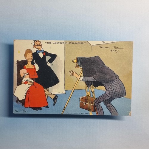Tom browne comic postcard - browne, 1906
