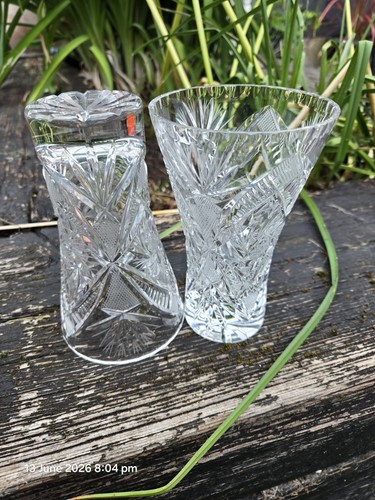 Vintage lead crystal clear - 2,