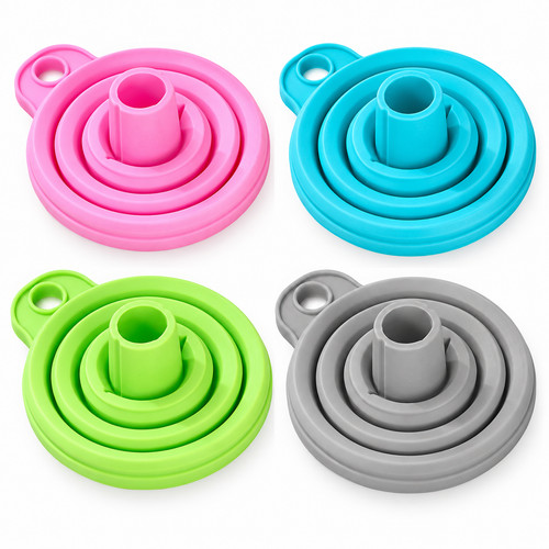 Collapsible silicone funnel - silicone,