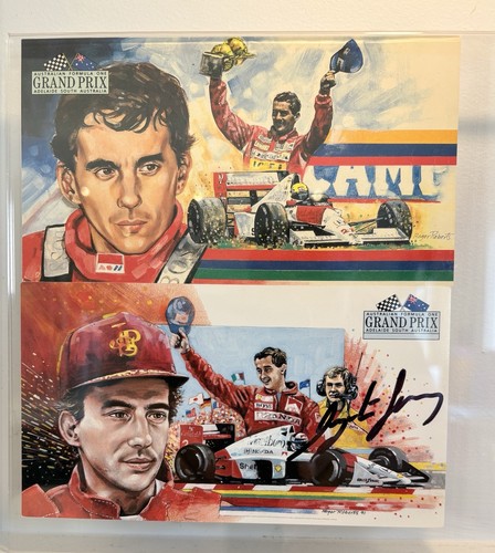 Ayrton senna signed 1991 - ayrton, +