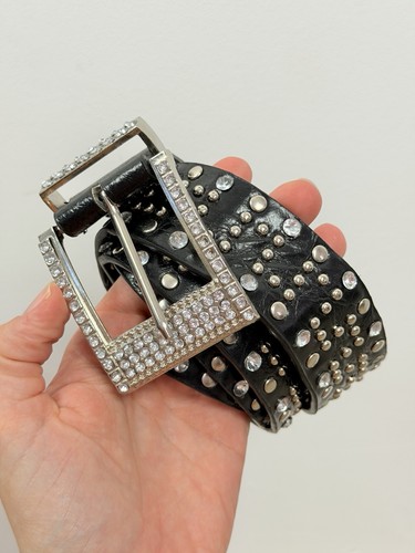 Y2k diamante studded black - y2k,