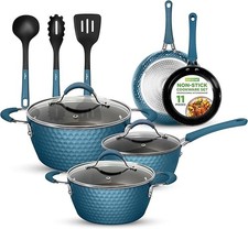 NutriChef 11 Pc Pots and Pans