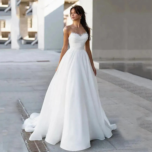 Line wedding dress sheer - line,