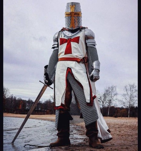 Medieval black templar knight - medieval,