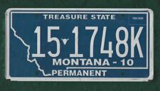 15-1748K Montana, American License Plate, 12"x6" Nice Condition