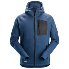 SNICKERS 8041 FLEXIWORK  FLEECE FULL ZIP HOODIE DEEP BLUE 5304