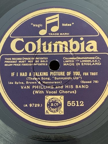78rpm columbia 5512 van - columbia,