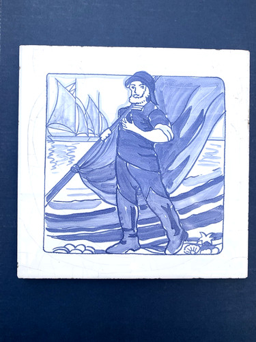 Vintage carter ceramic tile - vintage,