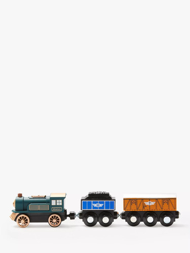Wooden battery operated train - wooden,