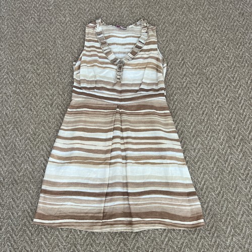 Ladies stripe linen per - m&s,