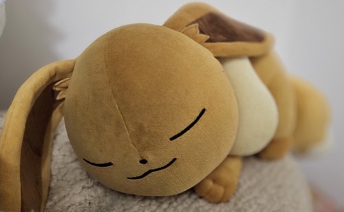 Giant sleeping eevee plush - giant,