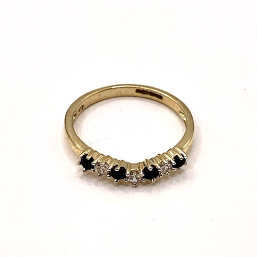 Sapphire wishbone 9 ct - sapphire, &