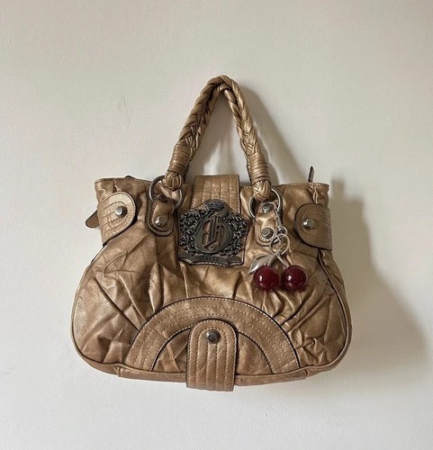 Vintage gold guess - slouchy, bag
