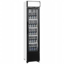 FSC175H GLASS DOOR BAR SHOP BOTTLE COOLER DRINKS FRIDGE LED CANOPY GRADED £499