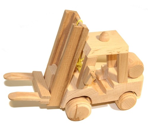 Wooden forklift truck - wooden,