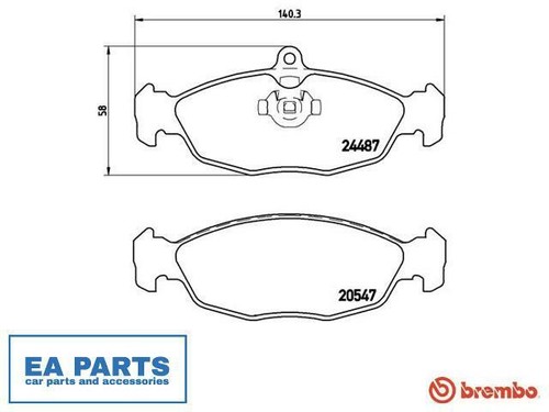 Brake pad set - brake, for