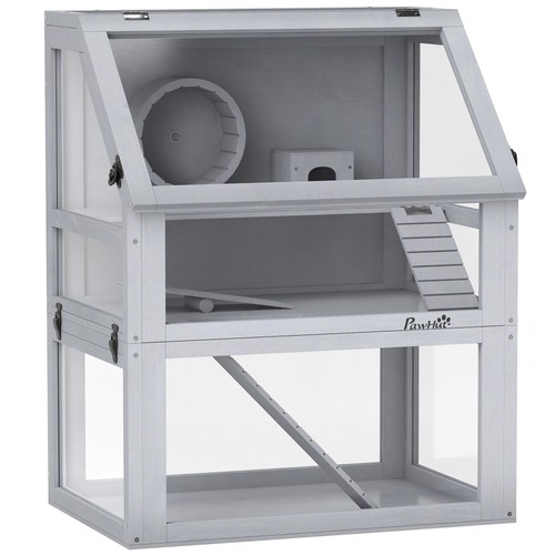 Wooden hamster cage - hamster, light