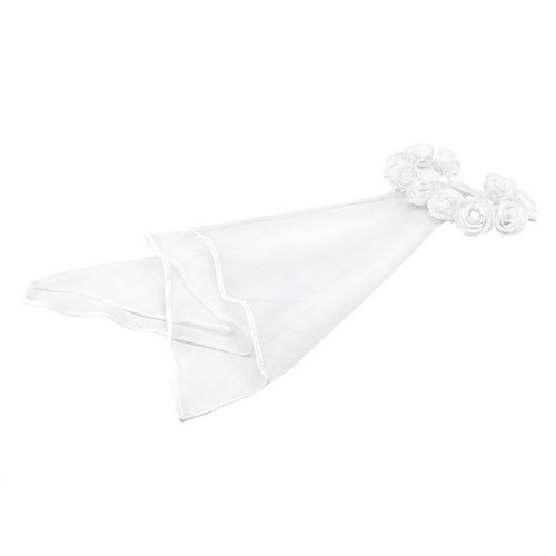 Bride rose decor veil - bride,