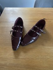 Shein Burgundy Ballerinas Size 7.5 Very Good Condition
