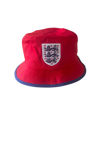 Red england bucket hat navy - england,