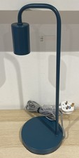 Metal Table Lamp Blue Teal