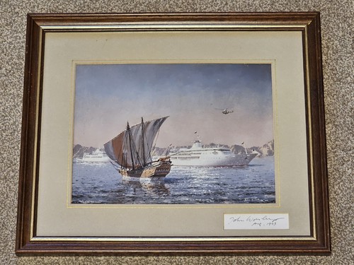 Signed framed print - print,