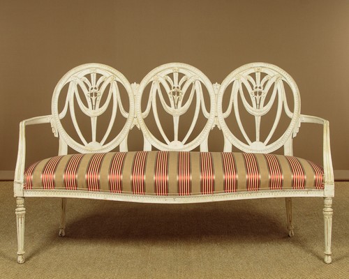 French painted triple back - painted,