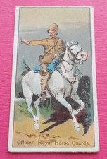 cigarette cards AMERICAN TOB. MILITARY UNIFORMS OFFICER ROYAL HORSE GUARD TYPE D