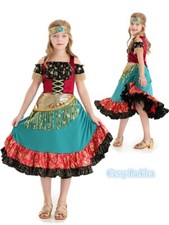 SN-G1-1 Girls Fortune Teller Gypsy Circus Book Week Carnival Costume