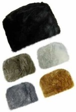 Ladies Womens Faux Fur Pillar Cossack Style Hats