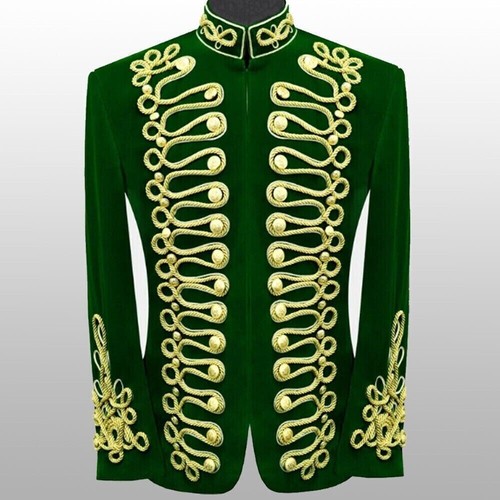 Men green hussar velvet - men's,
