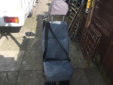 Ford transit single seat with seatbelt idea for camper