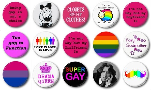 Lgbt 25mm button badge - /,