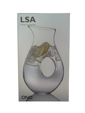 LSA International Ono Jug 1.2L Clear Handmade Mouthblown Glass OO11