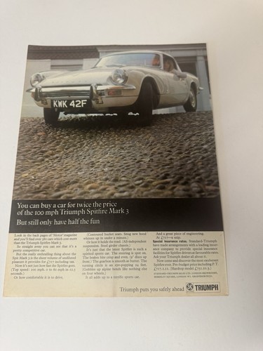 Original vintage 1968 triumph - vintage,